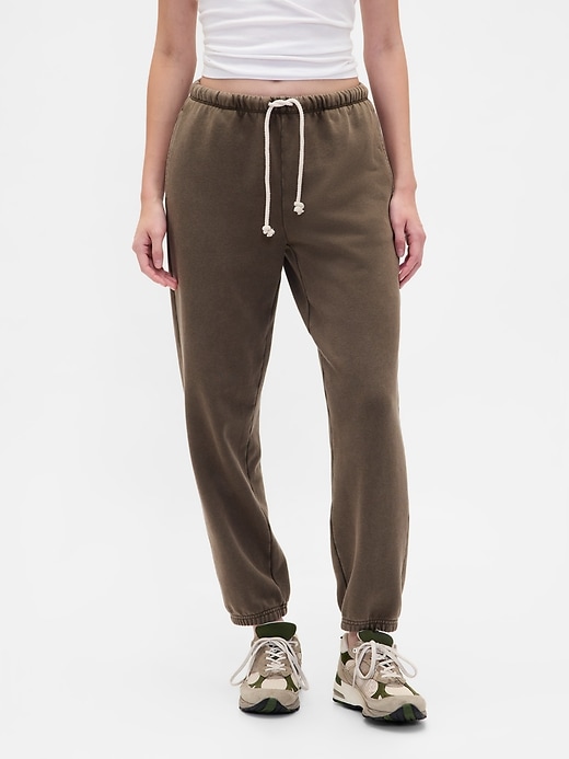 pantaloni da jogging aderenti in french terry pesante