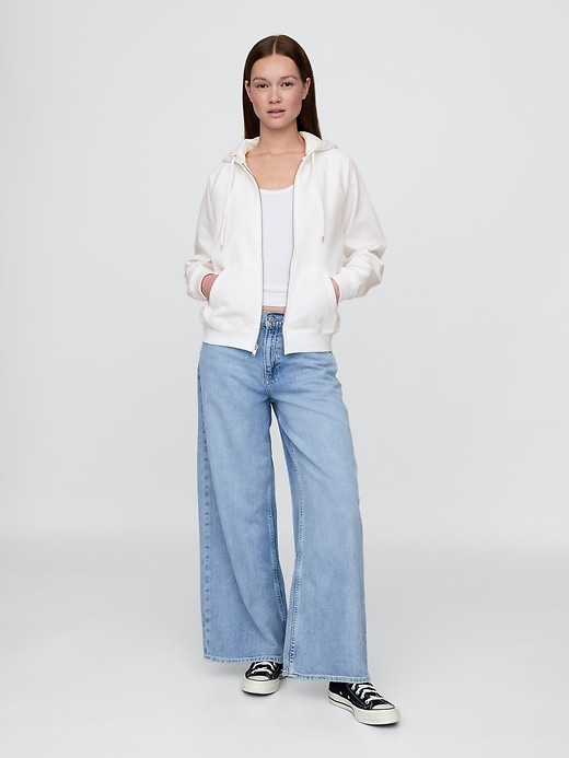 felpa con cappuccio vintagesoft zip