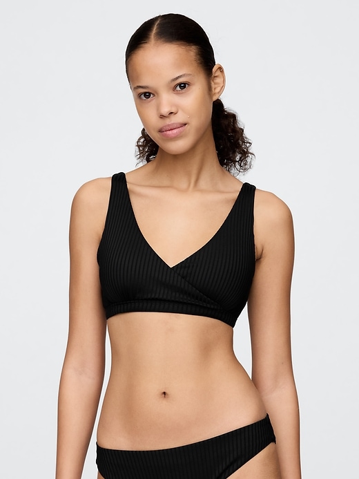 reggiseno bikini a coste