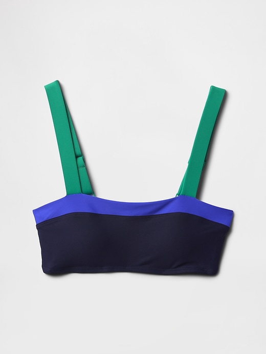 reggiseno bikini a fascia color block