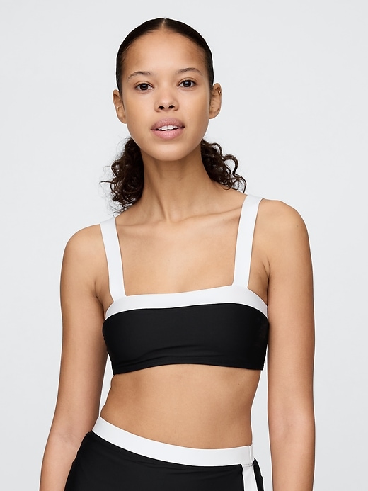 reggiseno bikini a fascia color block