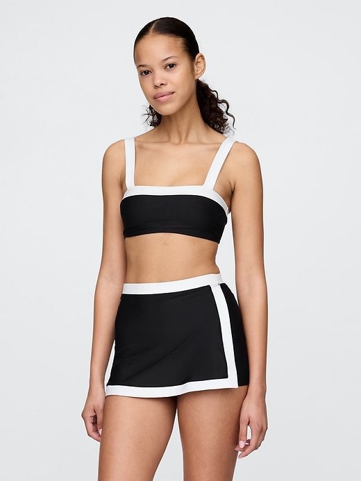 reggiseno bikini a fascia color block