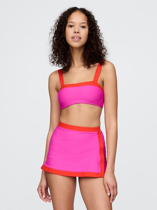 reggiseno bikini a fascia color block