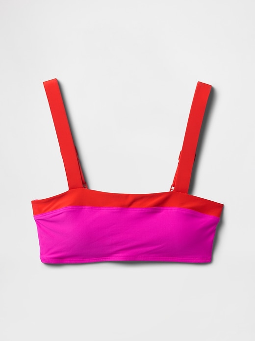 reggiseno bikini a fascia color block