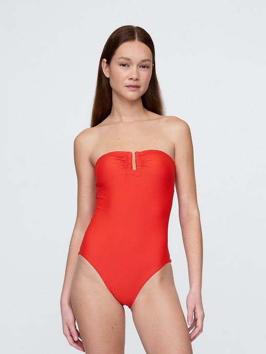 costume da bagno intero senza spalline
