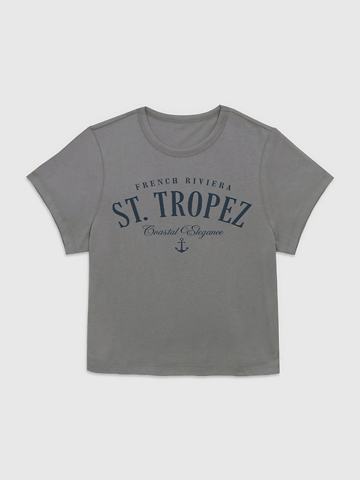 maglietta grafica per neonati st tropez