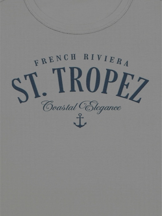 maglietta grafica per neonati st tropez
