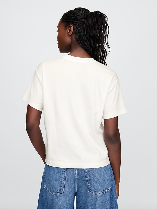 t-shirt rilassata in cotone supima