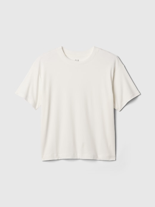 t-shirt rilassata in cotone supima