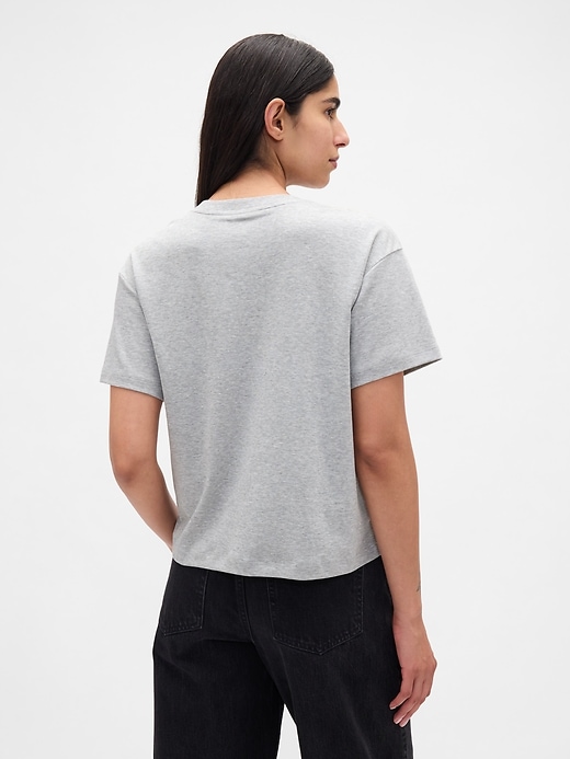 t-shirt rilassata in cotone supima