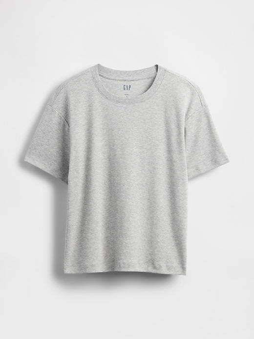 t-shirt rilassata in cotone supima