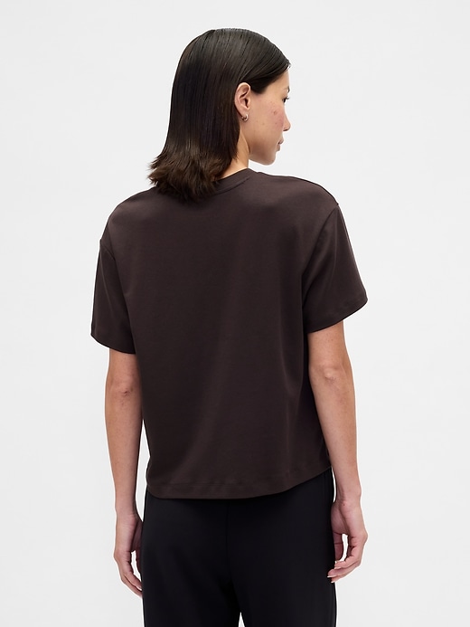 t-shirt rilassata in cotone supima