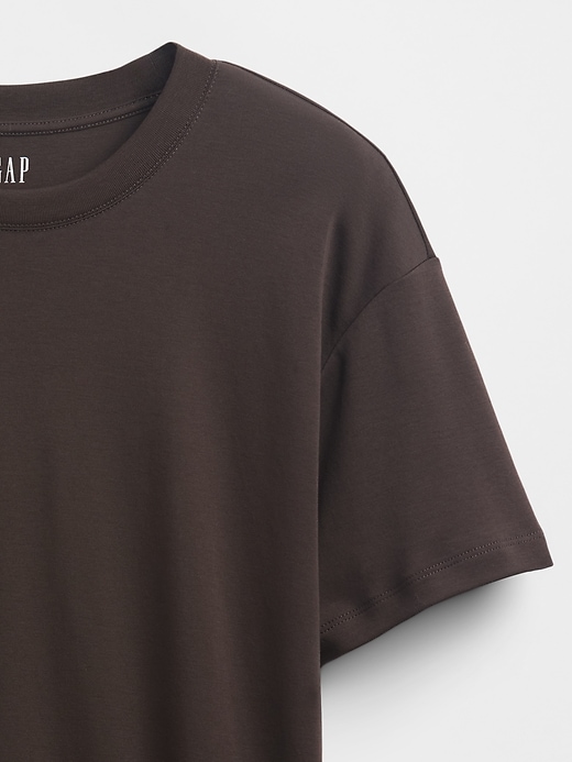 t-shirt rilassata in cotone supima