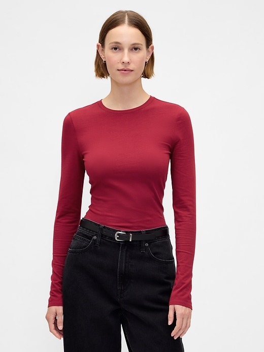 t-shirt in jersey a maglia stretta