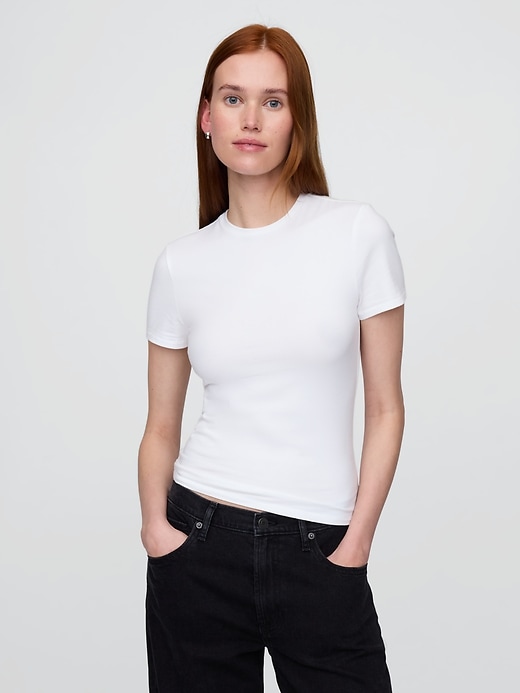 t-shirt in jersey a maglia stretta
