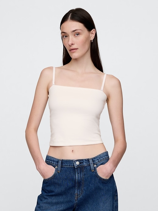 top a tubino corto a maglia stretta
