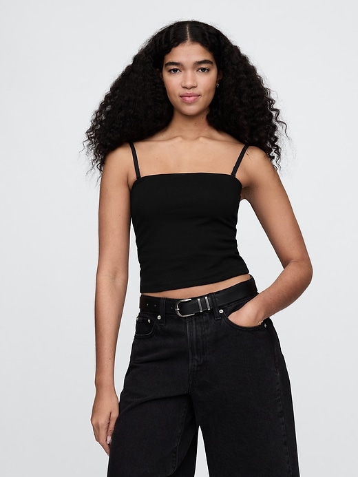 top a tubino corto a maglia stretta