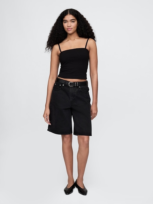 top a tubino corto a maglia stretta