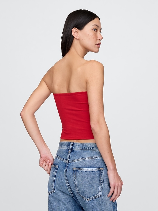top a tubino corto a maglia stretta