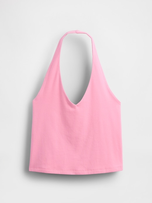 top corto con scollo allamericana in maglia stretta