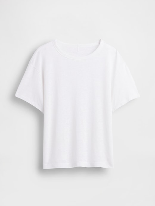 t-shirt in misto lino