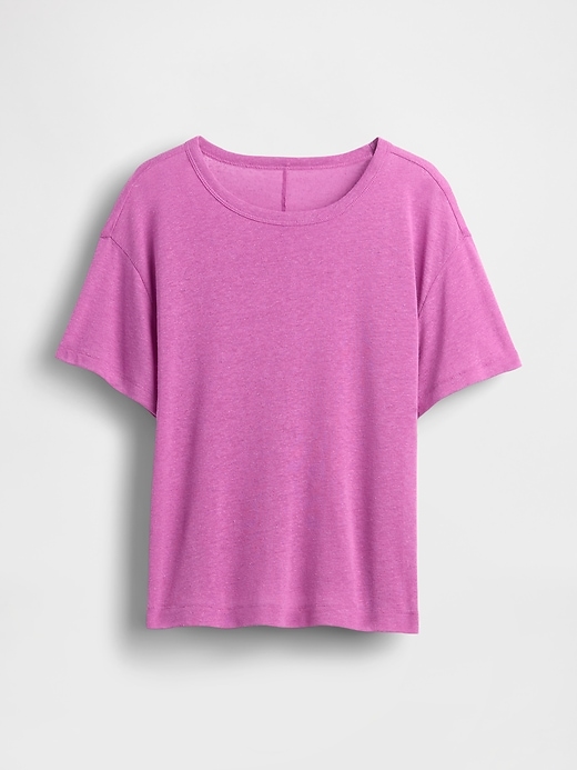 t-shirt in misto lino