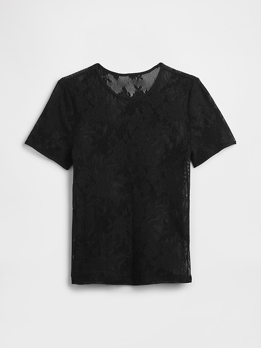 top in pizzo floreale a rete