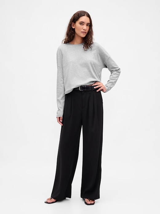 t-shirt corta oversize in cotone supima