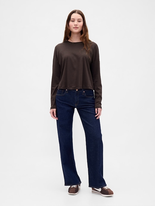 t-shirt corta oversize in cotone supima