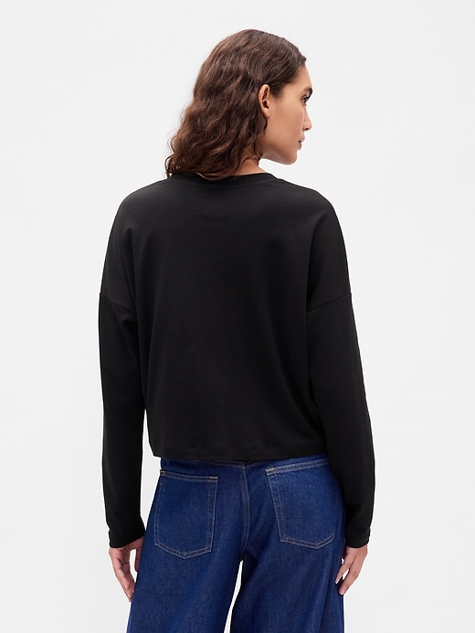t-shirt corta oversize in cotone supima