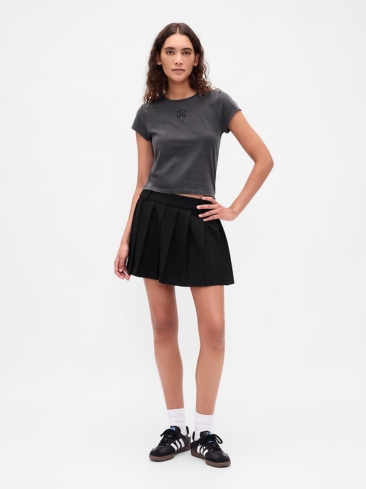 t-shirt corta in jersey di cotone con logo