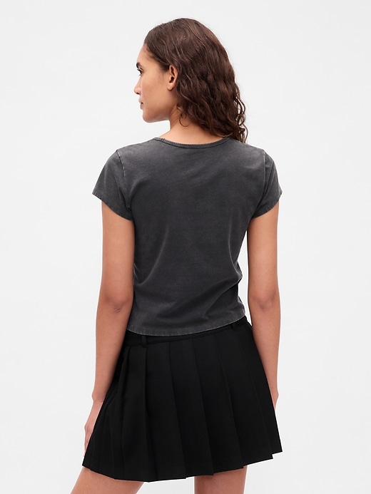 t-shirt corta in jersey di cotone con logo