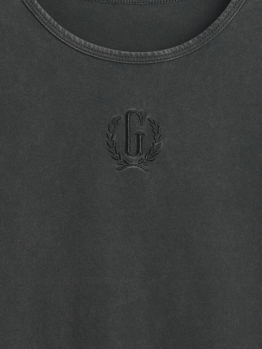 t-shirt corta in jersey di cotone con logo