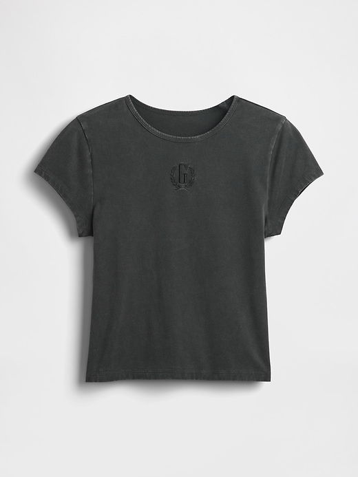 t-shirt corta in jersey di cotone con logo