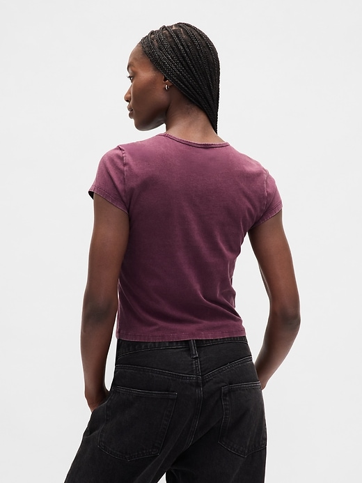 t-shirt corta in jersey di cotone con logo