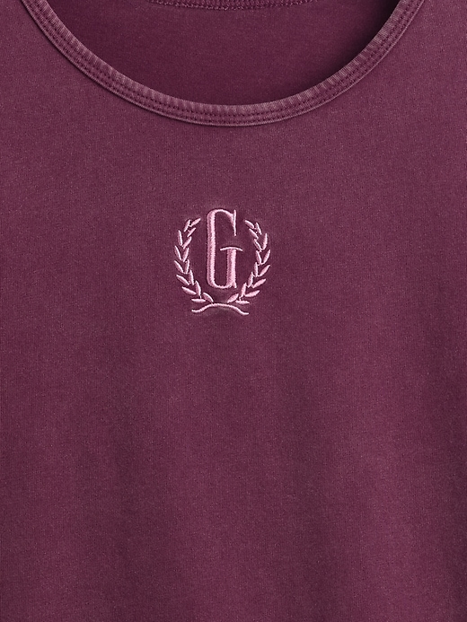 t-shirt corta in jersey di cotone con logo