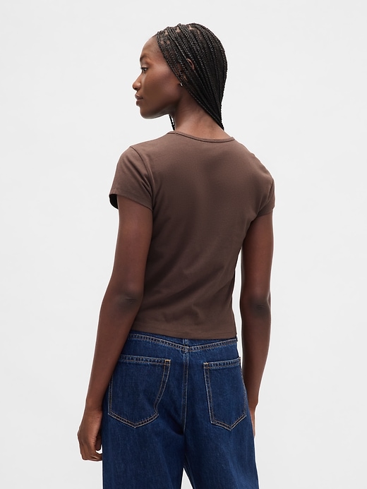 t-shirt corta in jersey di cotone con logo