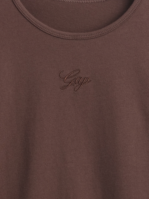 t-shirt corta in jersey di cotone con logo