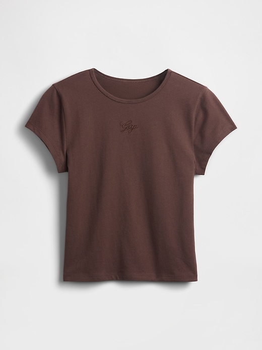 t-shirt corta in jersey di cotone con logo
