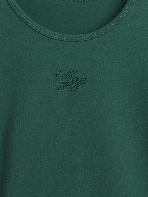 t-shirt corta in jersey di cotone con logo