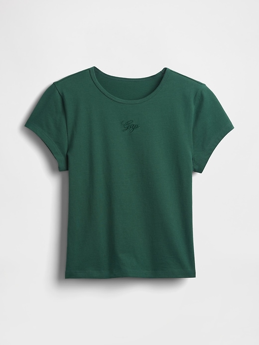 t-shirt corta in jersey di cotone con logo