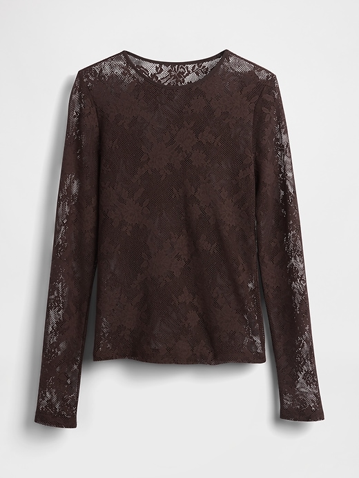 top in pizzo trasparente