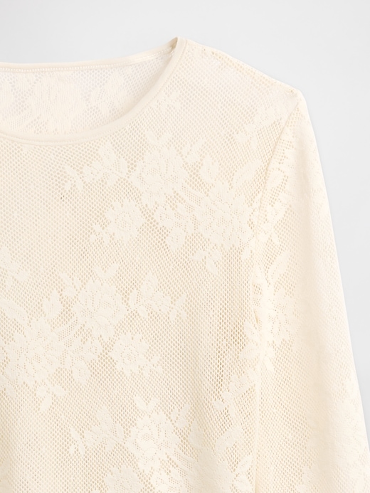 top in pizzo trasparente