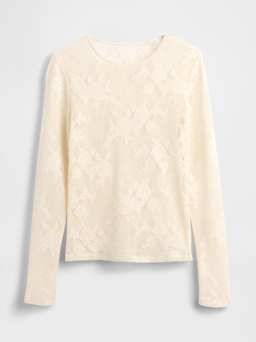 top in pizzo trasparente