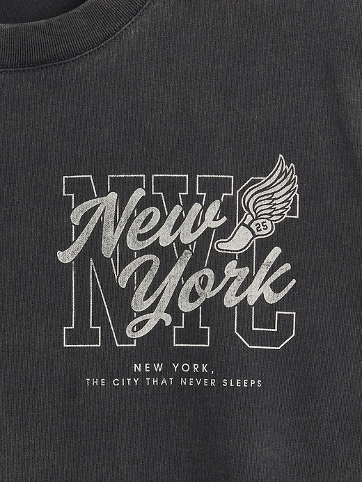 maglietta grafica relaxed nyc