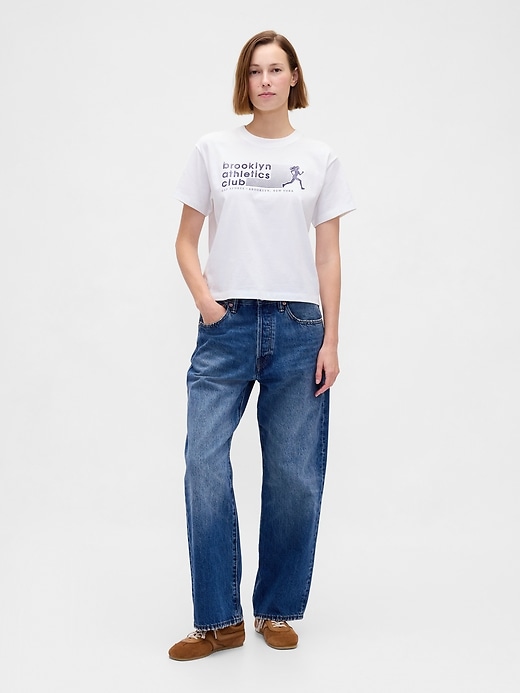 maglietta grafica rilassata del brooklyn athletics club