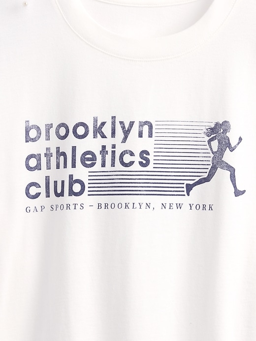 maglietta grafica rilassata del brooklyn athletics club