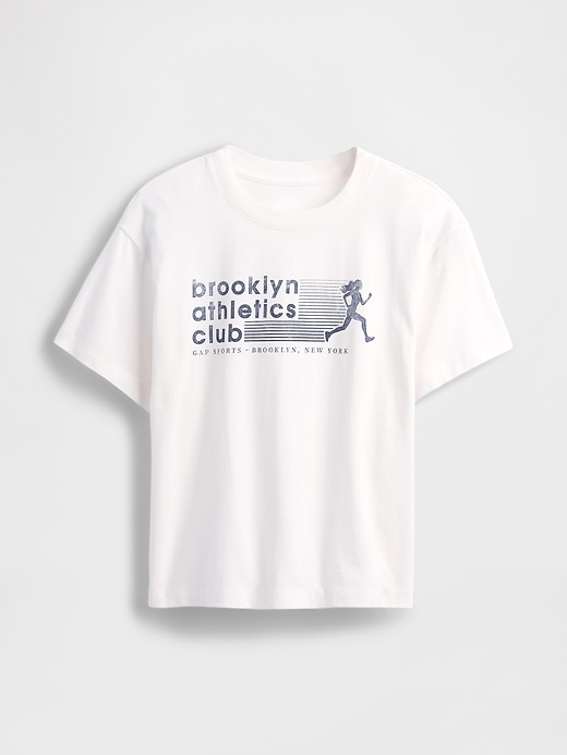 maglietta grafica rilassata del brooklyn athletics club