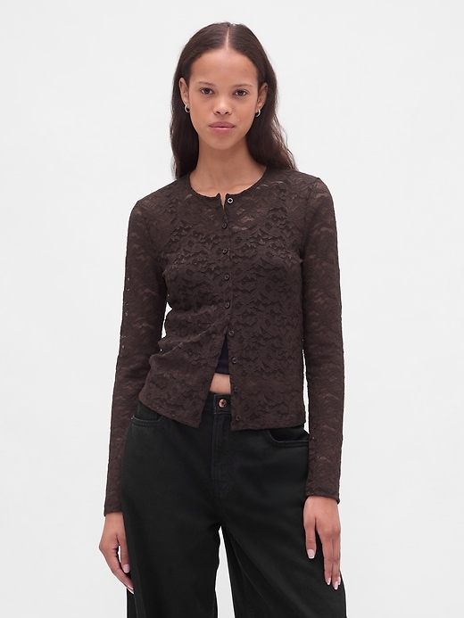 cardigan in pizzo