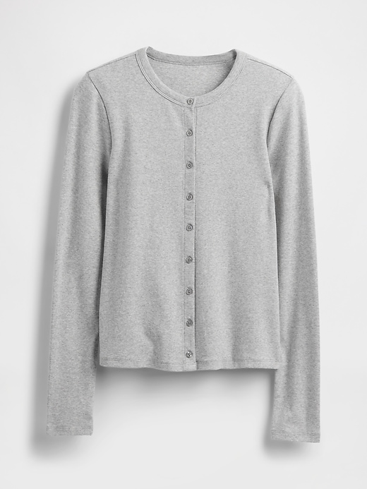 cardigan moderno con scollo rotondo